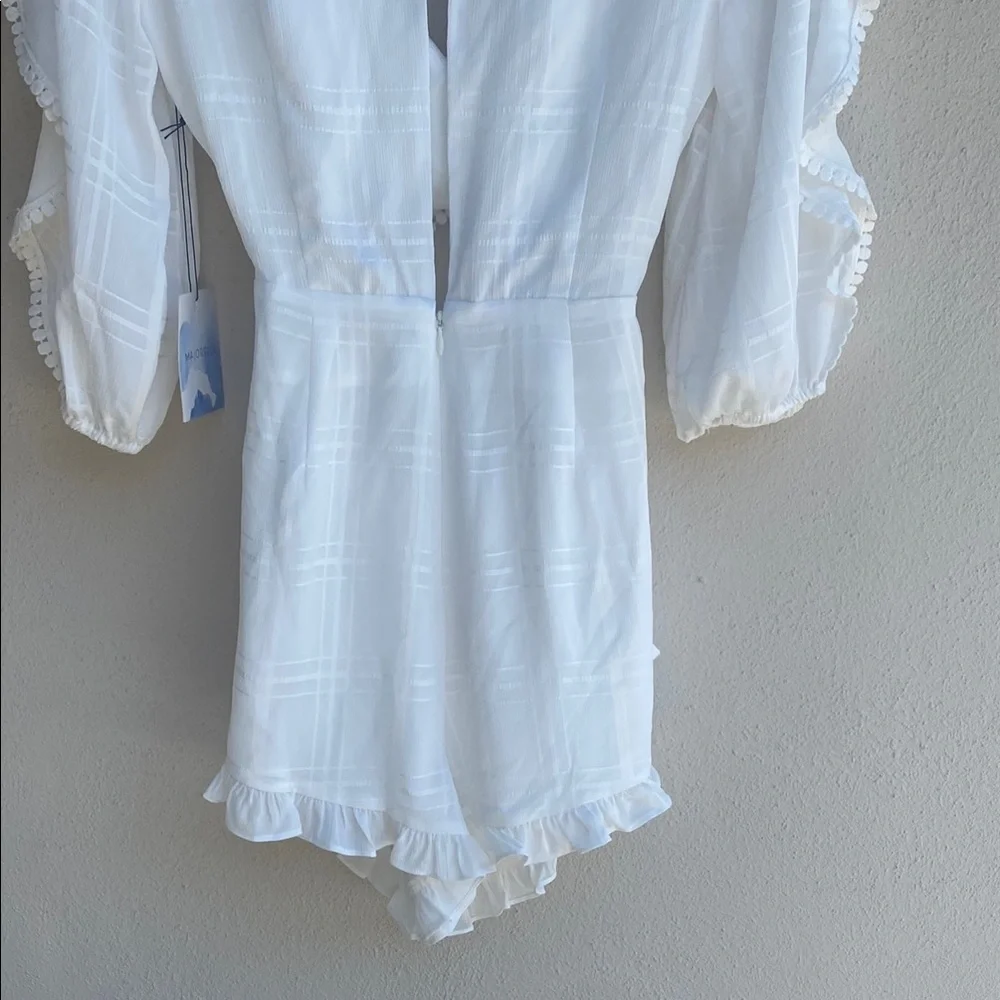 MAJORELLE Enzo Romper in Ivory S NWT - Picture 14 of 16